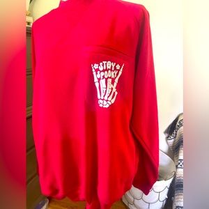 Customized stay spooky Halloween crew neck large